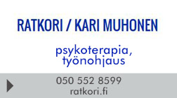 Ratkori, Psykoterapia ja työnohjaus / Kari Muhonen logo